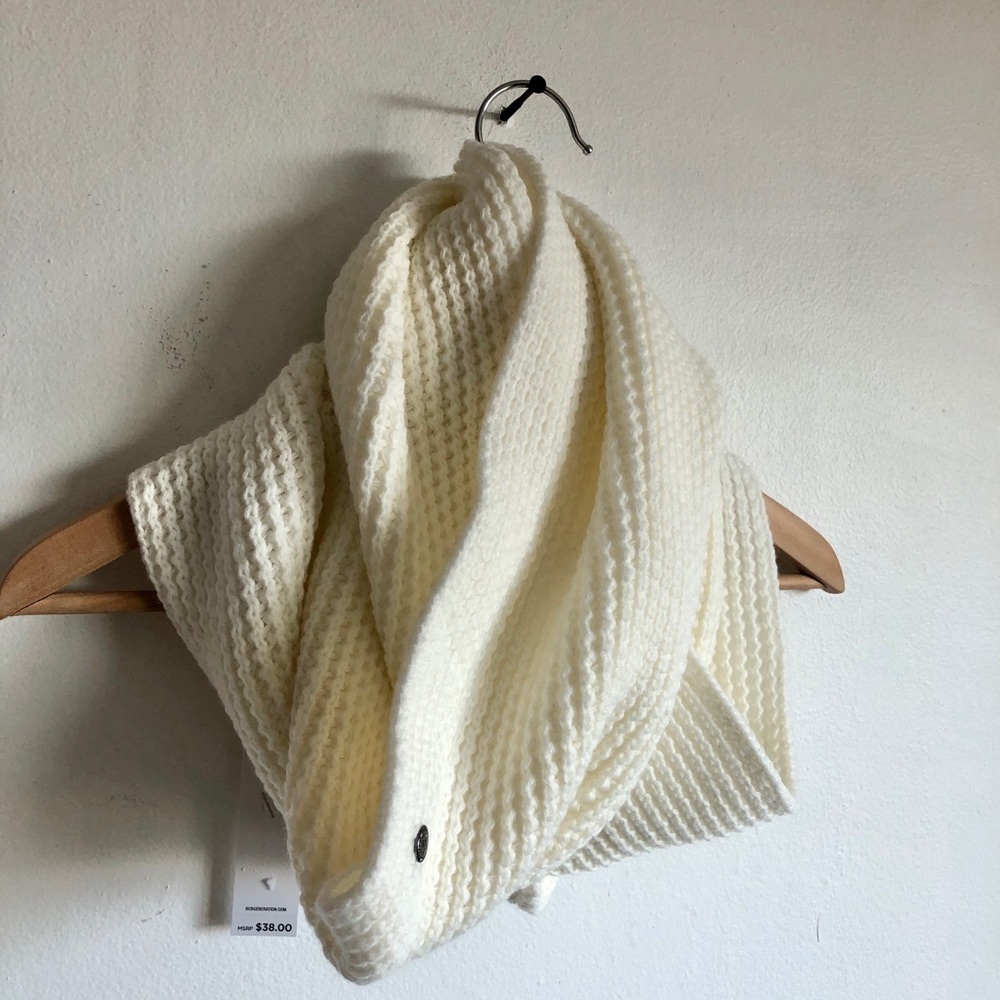 BCBGeneration Ivory White Infinity Loop Scarf